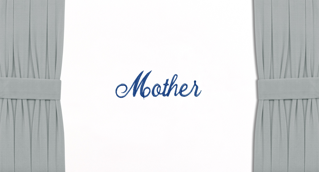 White Faux Gray Curtains Blue Mother PROOF